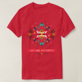 Native Decorative Red T-shirt (Design voorkant)