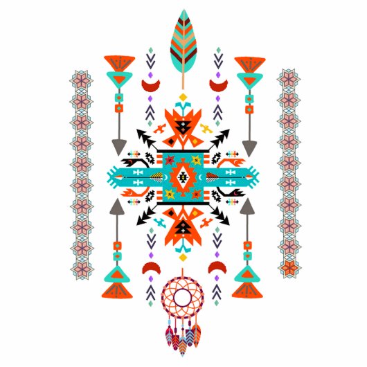 Native design magnet fotobeeldje magneet (Voorkant)