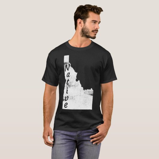 Native Design van Idaho in nood T-shirt (Voorkant volledig)