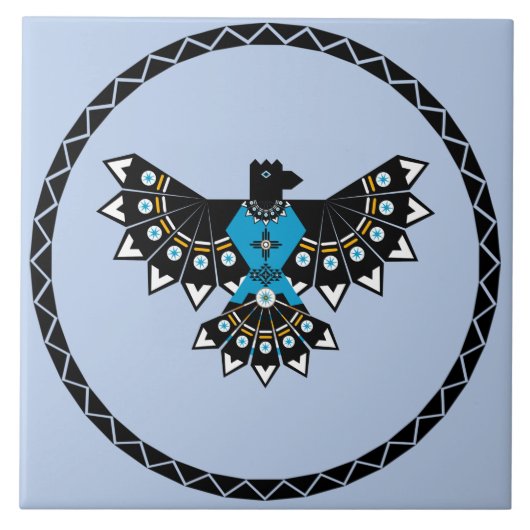 Native Eagle Ceramic Tile Tegeltje (Voorkant)