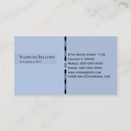 Native Eagle Visitekaartje (Achterkant)