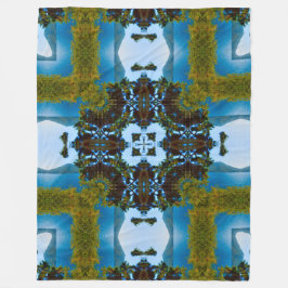 Native Earth, Wind & Water Energiebalans Mandala Fleece Deken