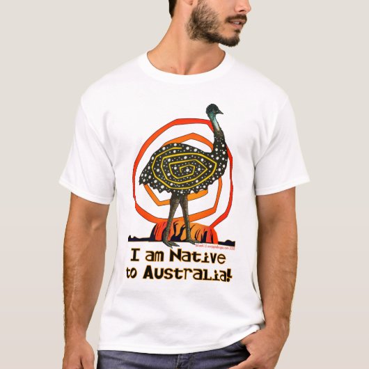 Native Emu T-shirt (Voorkant)