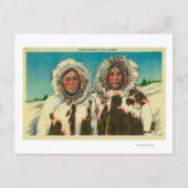 Native Eskimo Girls in AlaskaState Briefkaart (Voorkant)