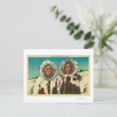 Native Eskimo Girls in AlaskaState Briefkaart (Staand voorkant)