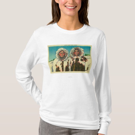 Native Eskimo Girls in AlaskaState T-shirt (Voorkant)
