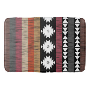 Native Ethnic Colorful Lines Patroon Badmat