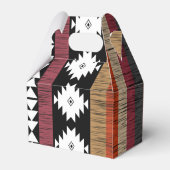 Native Ethnic Colorful Lines Patroon Bedankdoosjes (Achterkant)