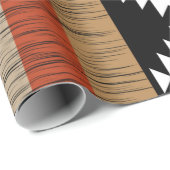 Native Ethnic Colorful Lines Patroon Cadeaupapier (Rol Hoek)