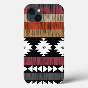 Native Ethnic Colorful Lines Patroon Case-Mate iPhone Case
