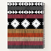 Native Ethnic Colorful Lines Patroon Notitieboek (Achterkant)
