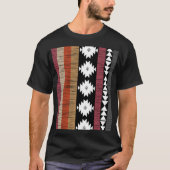 Native Ethnic Colorful Lines Patroon T-shirt (Voorkant)