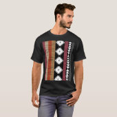 Native Ethnic Colorful Lines Patroon T-shirt (Voorkant volledig)