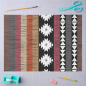 Native Ethnic Colorful Lines Patroon Tissuepapier (Craft)