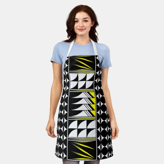 Native Feather Blessing in geel Schort (Gedragen)