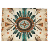  Native Feather Retro Dream Catcher Pattern Groot Cadeauzakje (Achterkant)