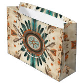  Native Feather Retro Dream Catcher Pattern Groot Cadeauzakje (Achterkant Gekanteld)