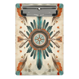  Native Feather Retro Dream Catcher Pattern Mini Klembord