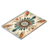 Native Feather Retro Dream Catcher Pattern Notitieboek (Linkerzijde)