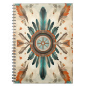 Native Feather Retro Dream Catcher Pattern Notitieboek (Voorkant)