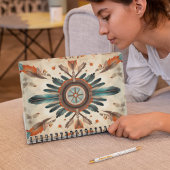  Native Feather Retro Dream Catcher Pattern Notitieboek
