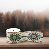 Native Feather Retro Dream Catcher Pattern Satijnen Lint