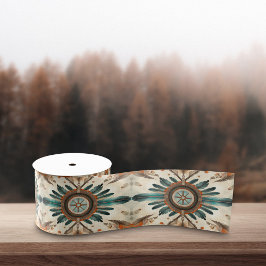  Native Feather Retro Dream Catcher Pattern Satijnen Lint