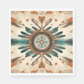  Native Feather Retro Dream Catcher Pattern Servet (Voorkant)