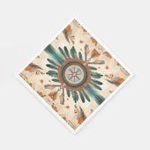  Native Feather Retro Dream Catcher Pattern Servet (Hoek)