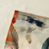 Native Feather Retro Dream Catcher Pattern Strandlaken (In situ)