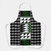 Native Feather Zegen in Groen Schort (Voorkant)