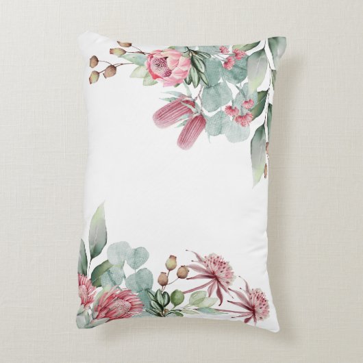 Native Floral Australische Dieren Meisje Kwekerij Accent Kussen (Achterkant (Verticaal))