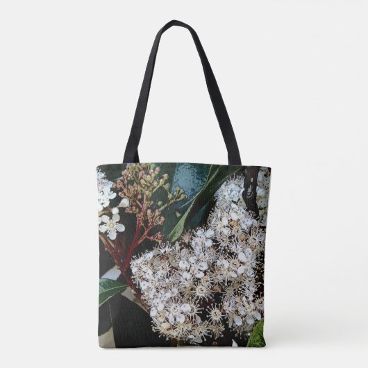 Native florale canvas tassen (Achterkant)