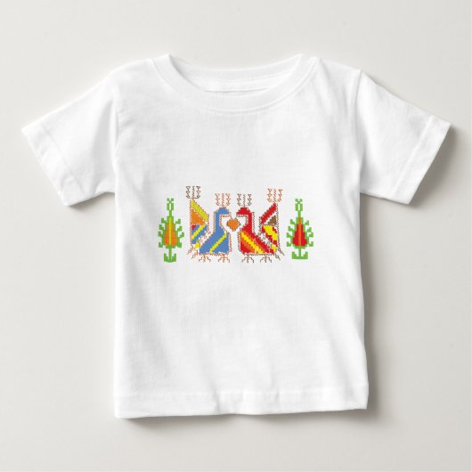 Native Geometric Pattern Baby Jersey T-shirt (Voorkant)