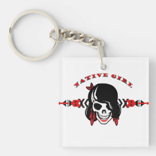 Native Girl Sleutelhanger