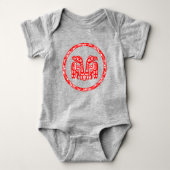 Native Haida Pacific Northwest Double Eagle Logo Romper (Voorkant)