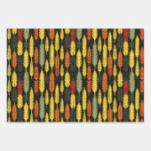 Native Harvest maïs geometrisch patroon ontwerp Inpakpapier Vel (Voorkant 3)