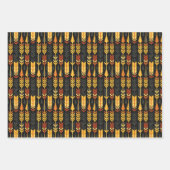 Native Harvest maïs geometrisch patroon ontwerp Inpakpapier Vel (Voorkant)