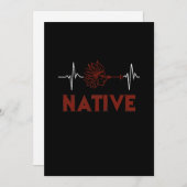 Native Heartbeat Native American Day Support Bedankkaart (Voorkant / Achterkant)