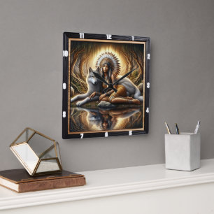 Native Hearth: Willow koopt zachte vrede Vierkante Klok