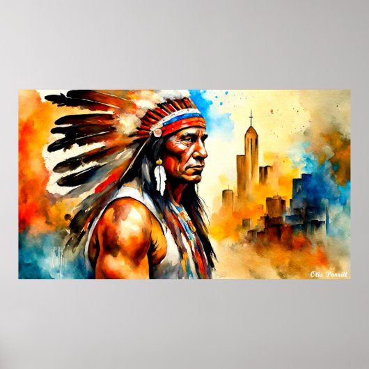 NATIVE HERITAGE MAAND-KRIJGERS 19E POSTER (Voorkant)