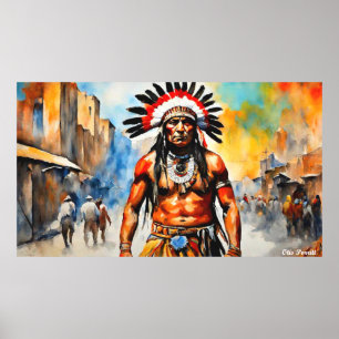 NATIVE HERITAGE MAAND-KRIJGERS 19F POSTER