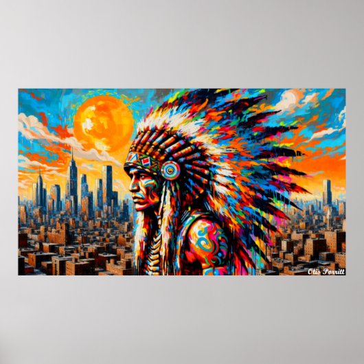 NATIVE HERITAGE MAAND-KRIJGERS 22A POSTER (Voorkant)