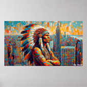 NATIVE HERITAGE MAAND-KRIJGERS 22C POSTER (Voorkant)