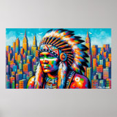 NATIVE HERITAGE MAAND-KRIJGERS 22E POSTER (Voorkant)