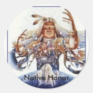 Native Honor Ronde Sticker