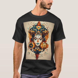 Native Ink: Linework Tattoo Kleding met Culturele T-shirt