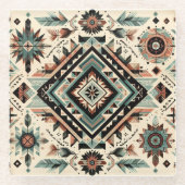 Native Inspiration  Glazen Onderzetter (Voorkant)