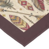 Native-Inspired Feather en Pijl Tafellinnen Tafelkleed (Gekanteld)