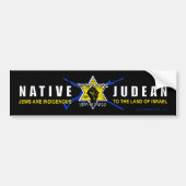 "Native Judean" Bumpersticker (Voorkant)